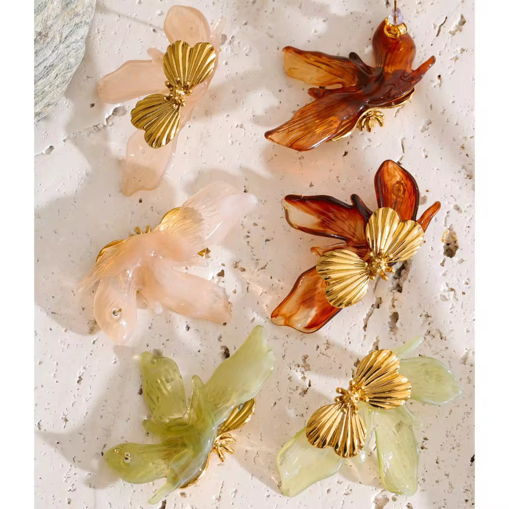 Nargis Flower Earrings