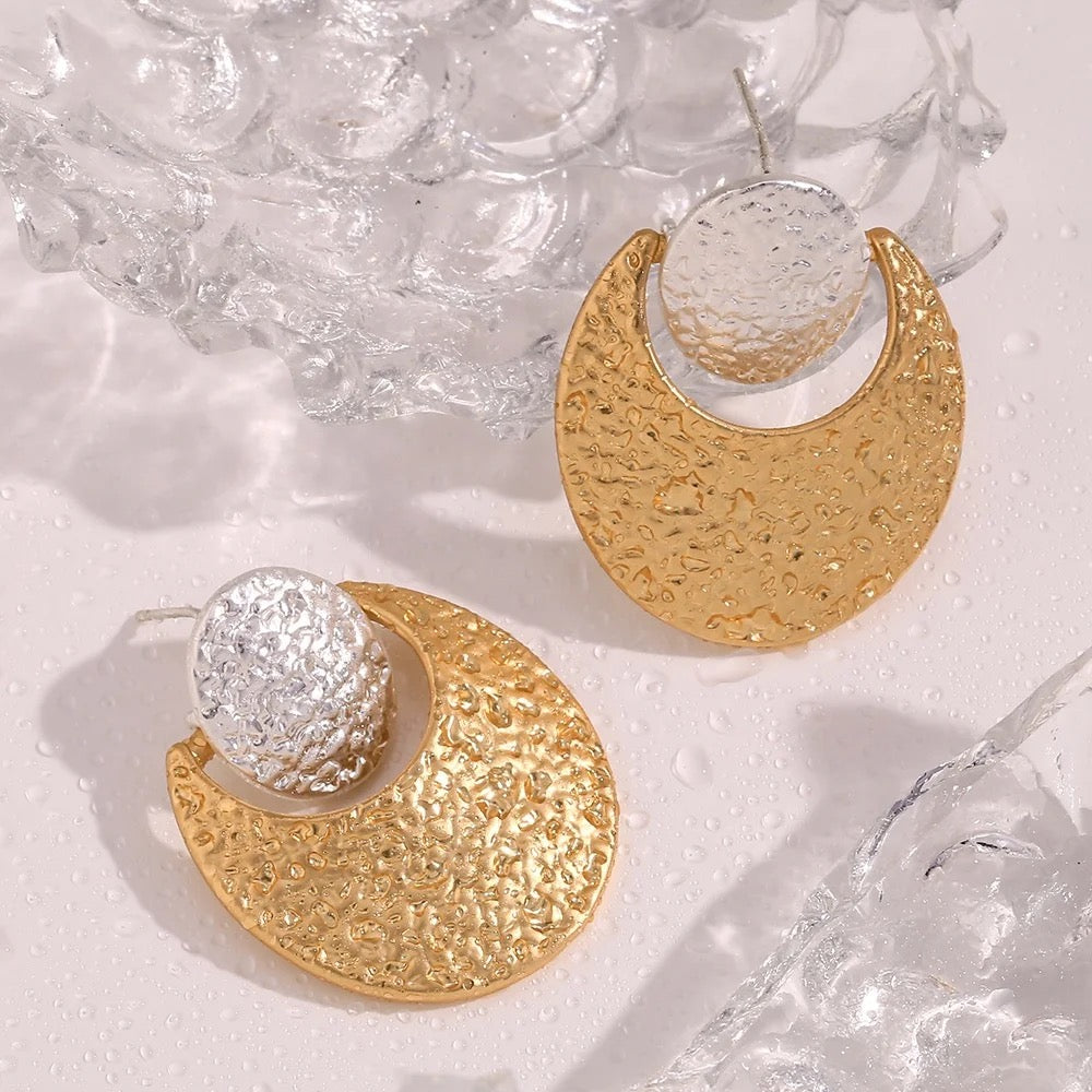 Two Tone Golden Hour Drop Earrings