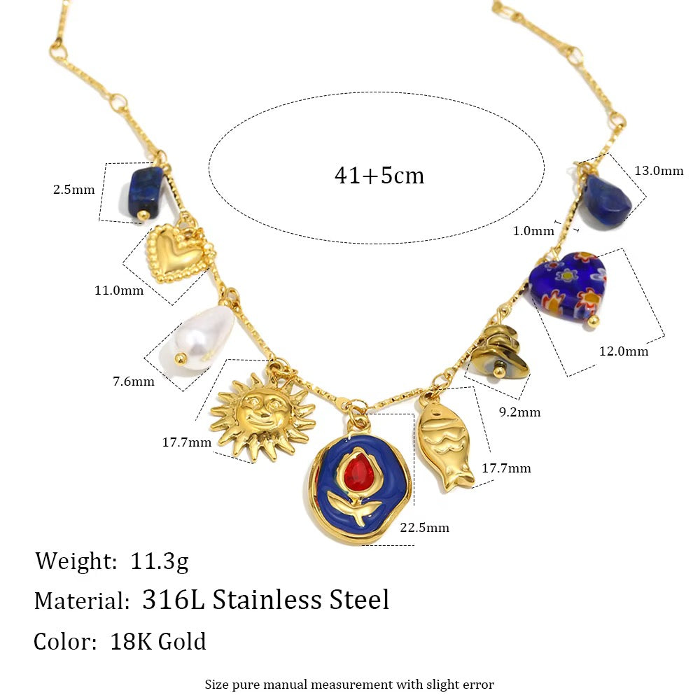 Amalfi Charm Necklace