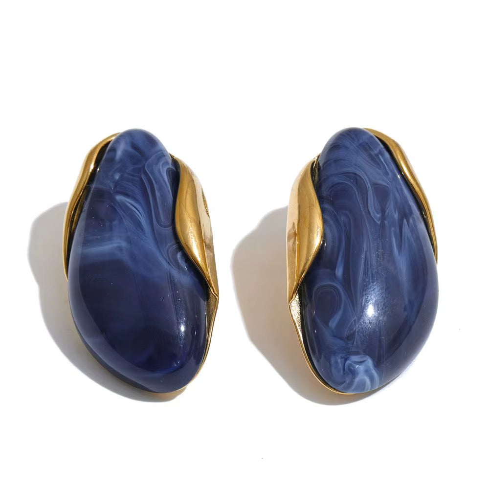 Soirée Resin Stud Earrings