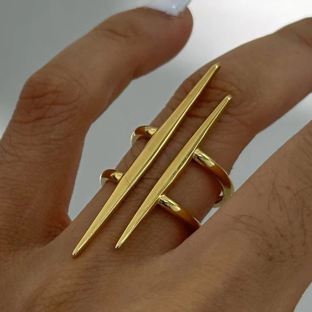Nazm Gold Statement Ring