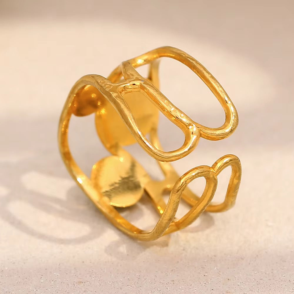 Bela Green Stone Ring