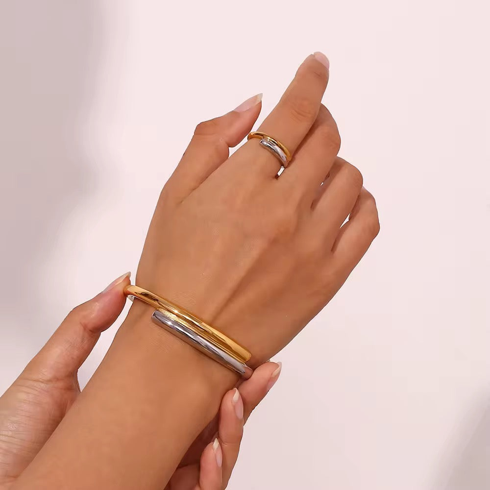 Duo Arc Cuff Bracelet