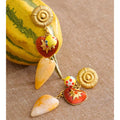 Rangini Heart Statement Drop Earrings