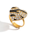 Ruhi Crystal Heart Ring
