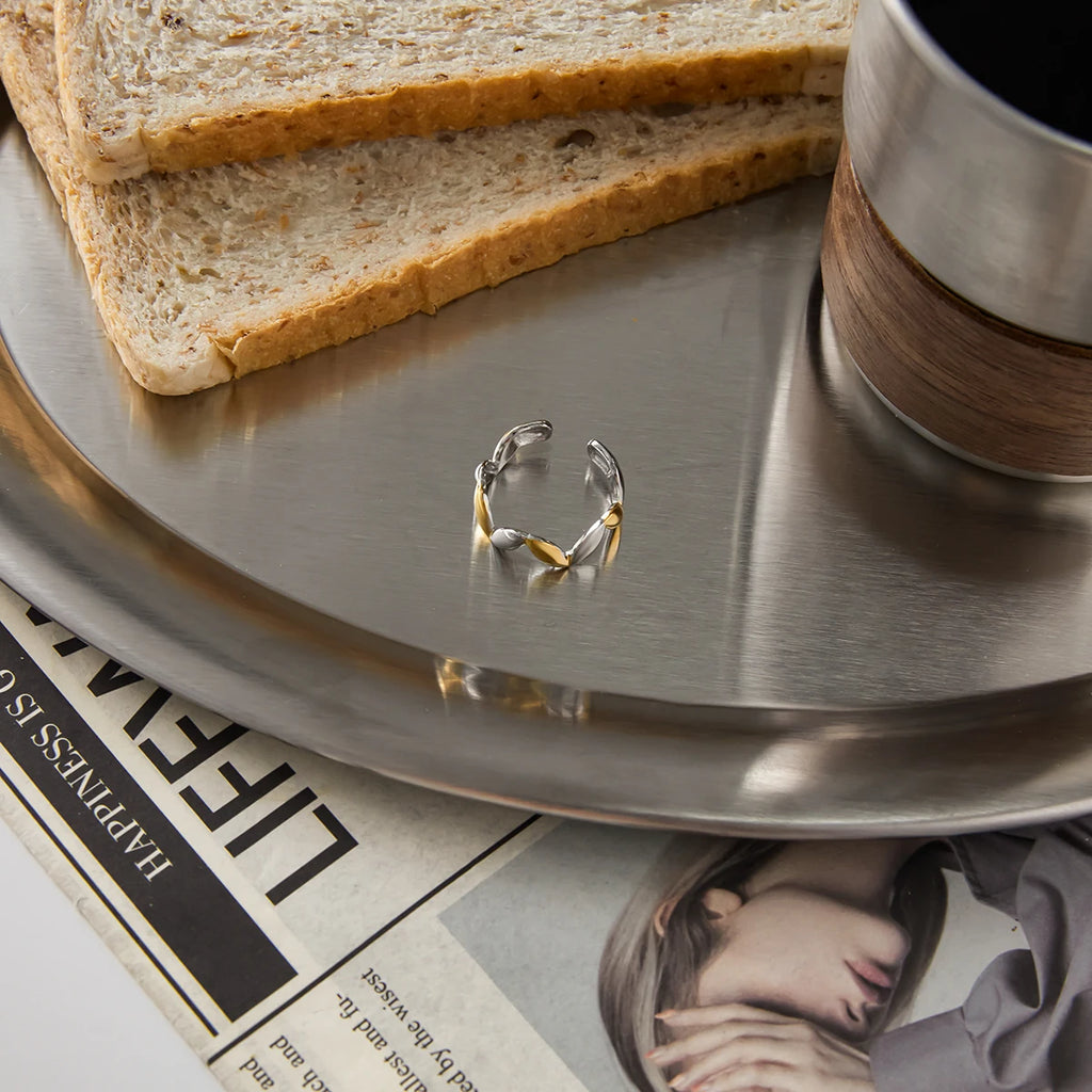 Two-Tone Ring TTRN60 by Navera Jewels