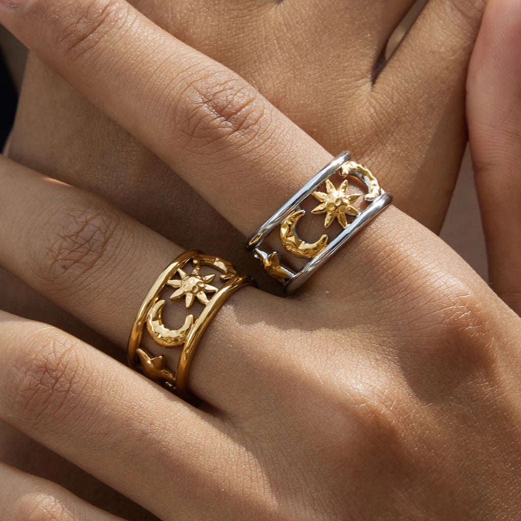 Two-Tone Ring TTRN59 by Navera Jewels