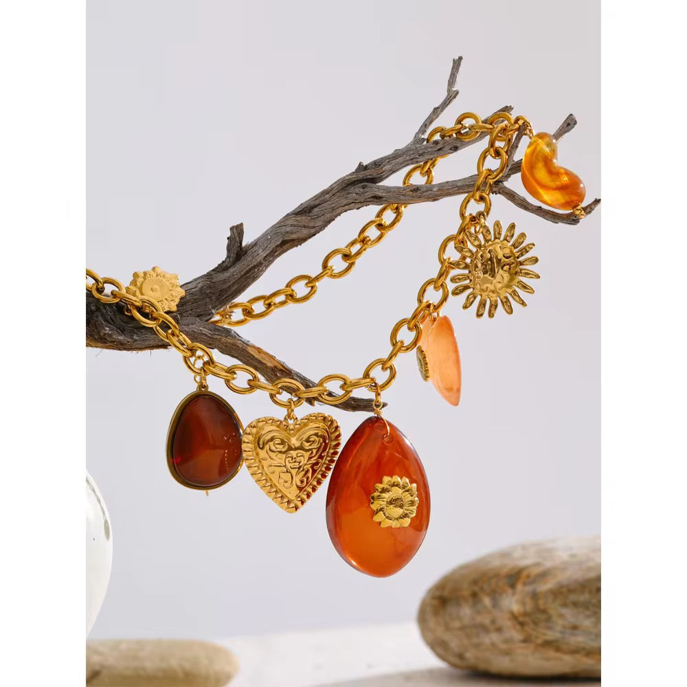 Gulmohar Charm Necklace