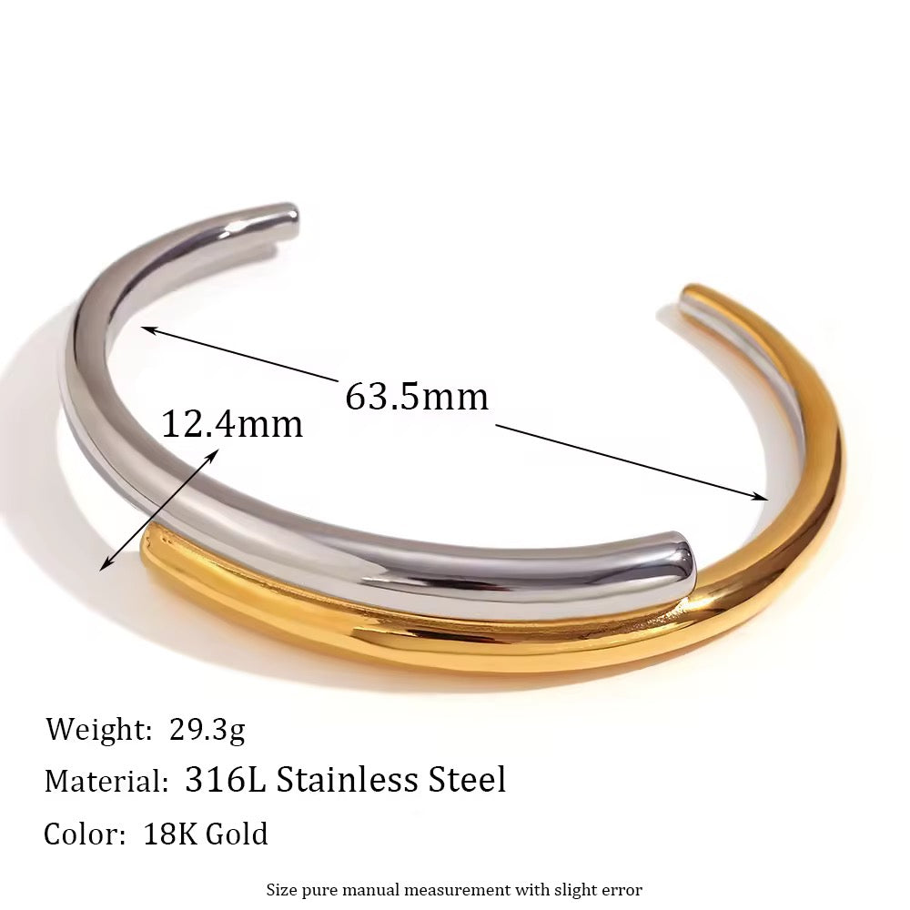 Duo Arc Cuff Bracelet