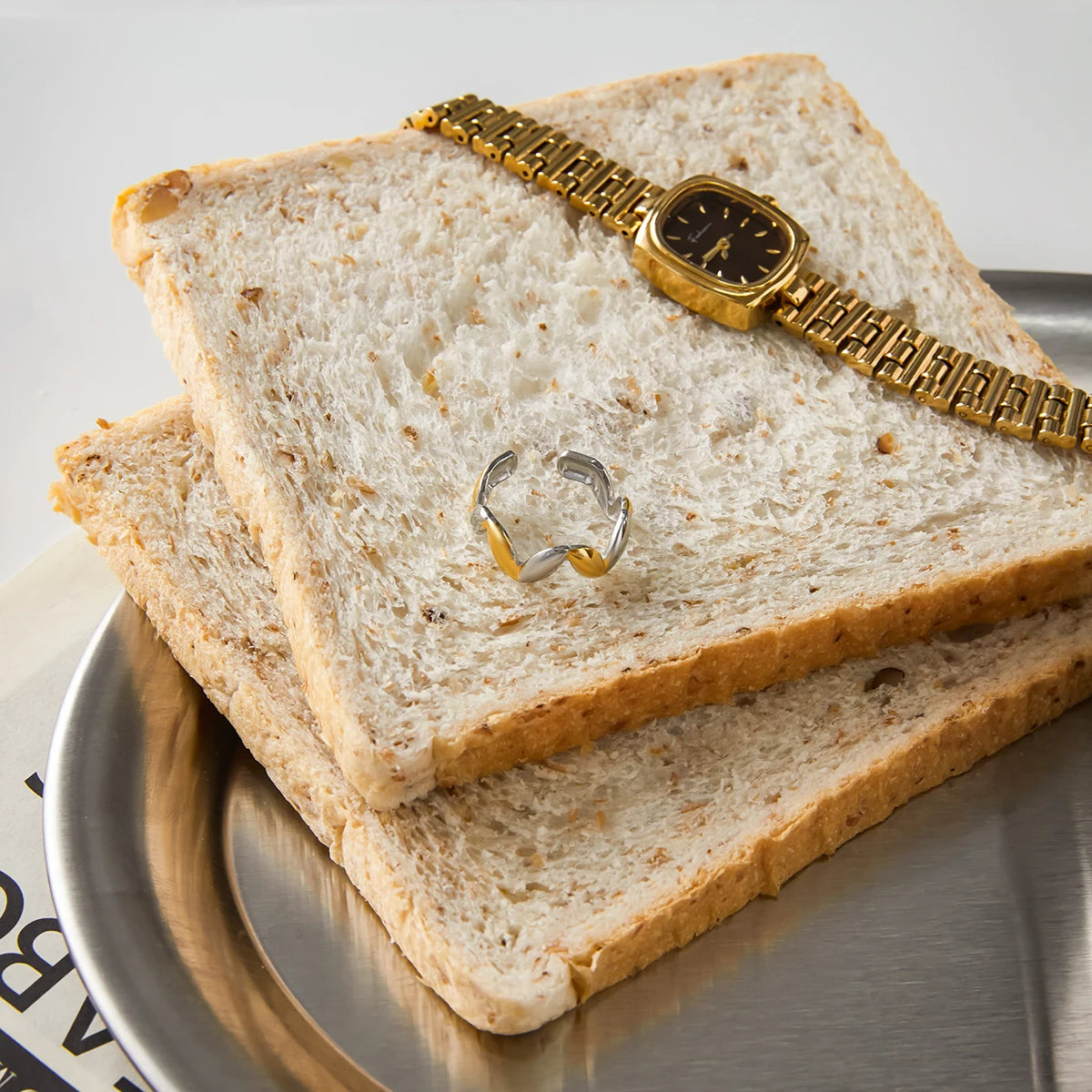 Two-Tone Ring TTRN60 by Navera Jewels