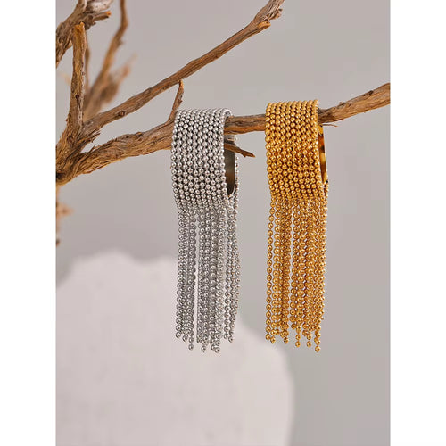 Tinsel fringe tassel cocktail ring by Navera Jewels