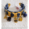 Indi Denim Charm Cuff Bracelet