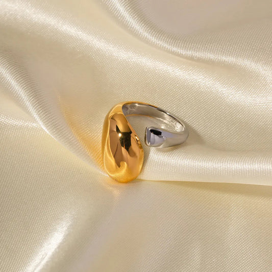 Two Tone Fold Ring