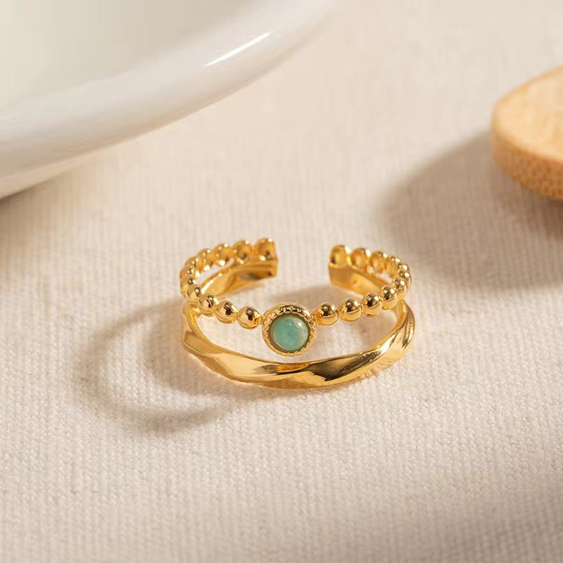 Sage Dot Ring