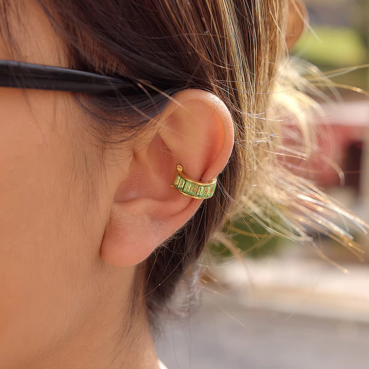 Matcha Ear Cuff and Stud Set