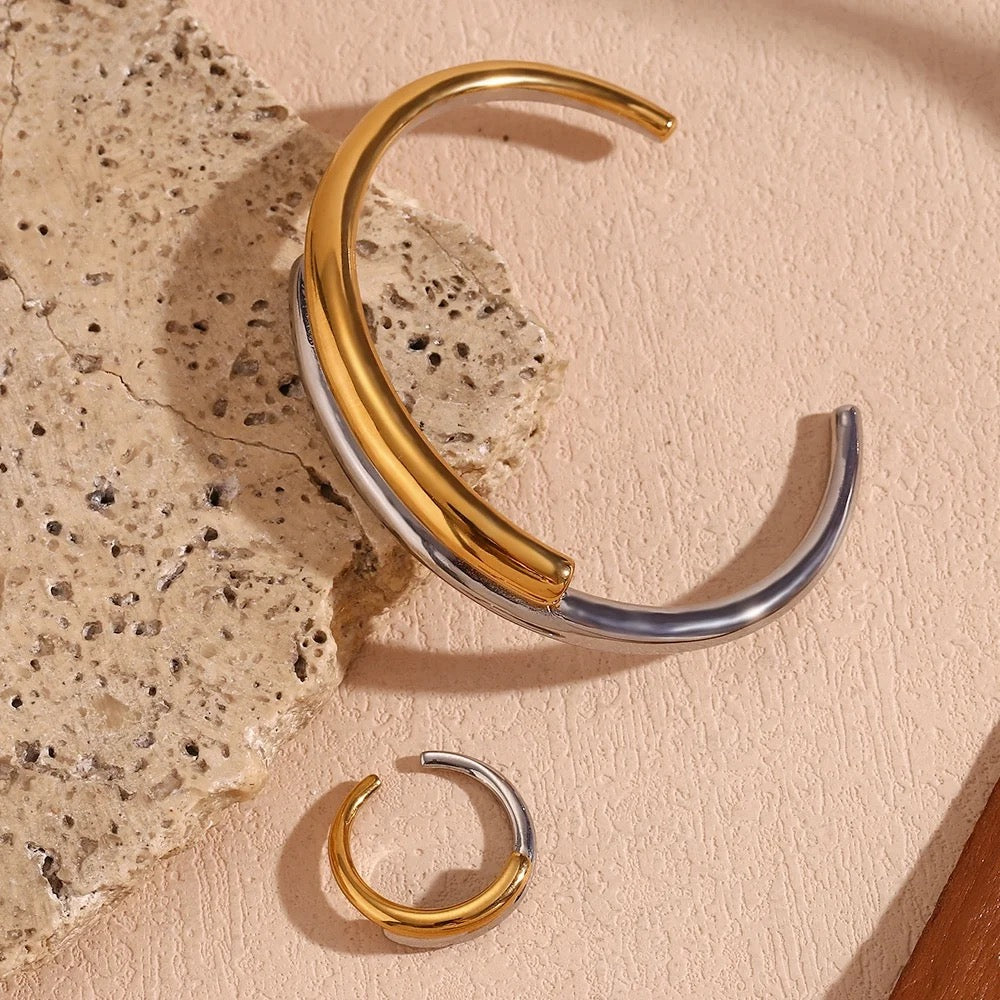 Duo Arc Cuff Bracelet