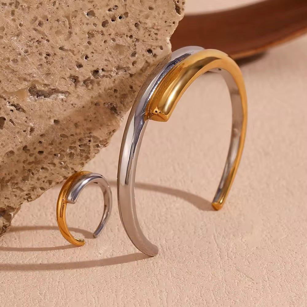 Duo Arc Cuff Bracelet