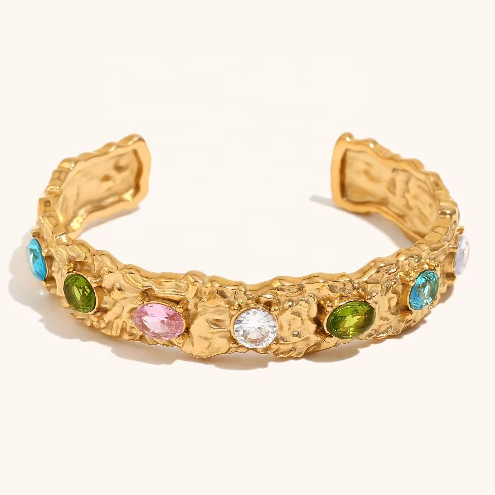 Mehr Gemstone Cuff Bracelet