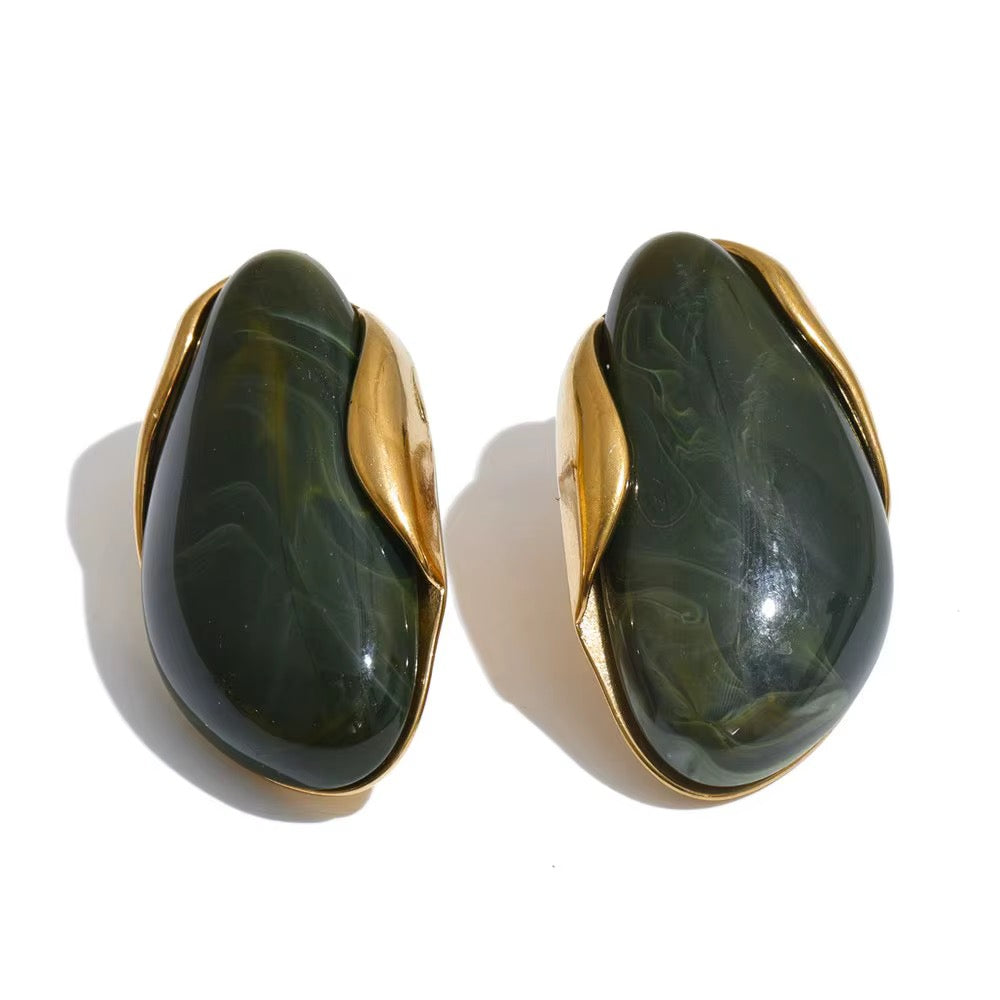 Soirée Resin Stud Earrings