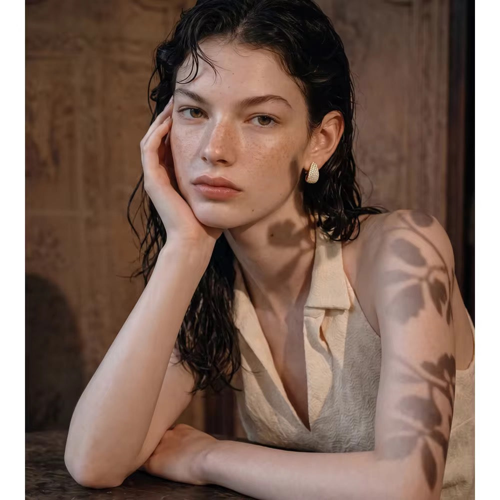 Jugnu Pavé Stud Earrings