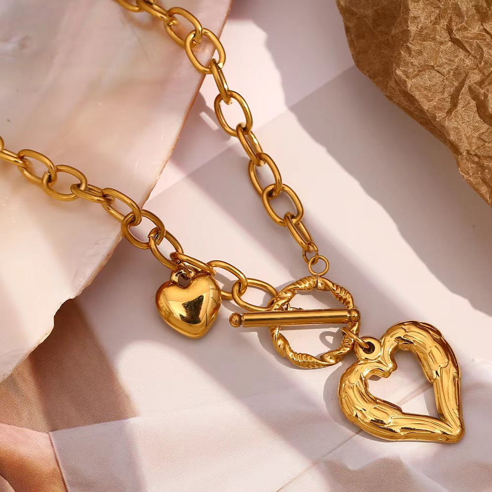 Zoya Heart Toggle Necklace