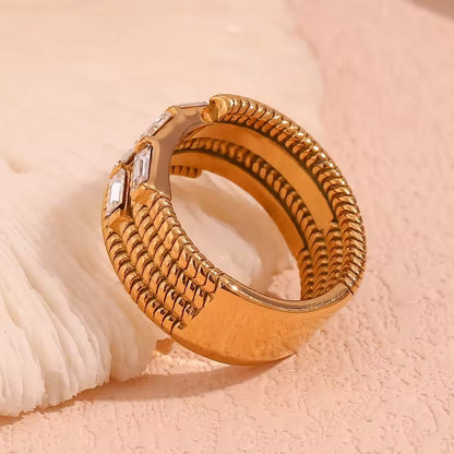 Urban Rani Crystal Wrap Band Ring