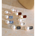 Esme Crystal Pearl Drop Earrings