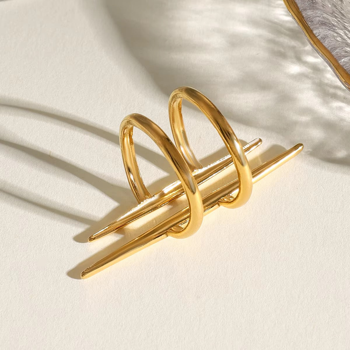 Nazm Gold Statement Ring