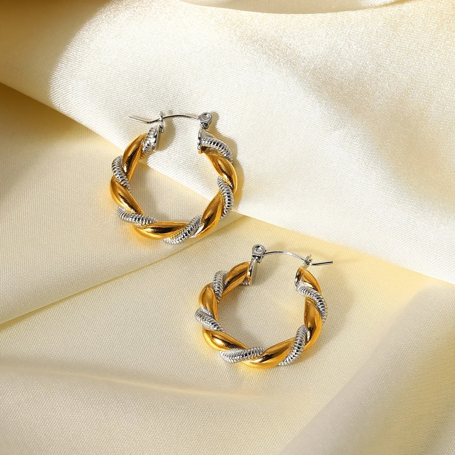 Two Tone Braided Glory Hoops