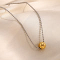 Sol Two-Tone Bead Chain Necklace