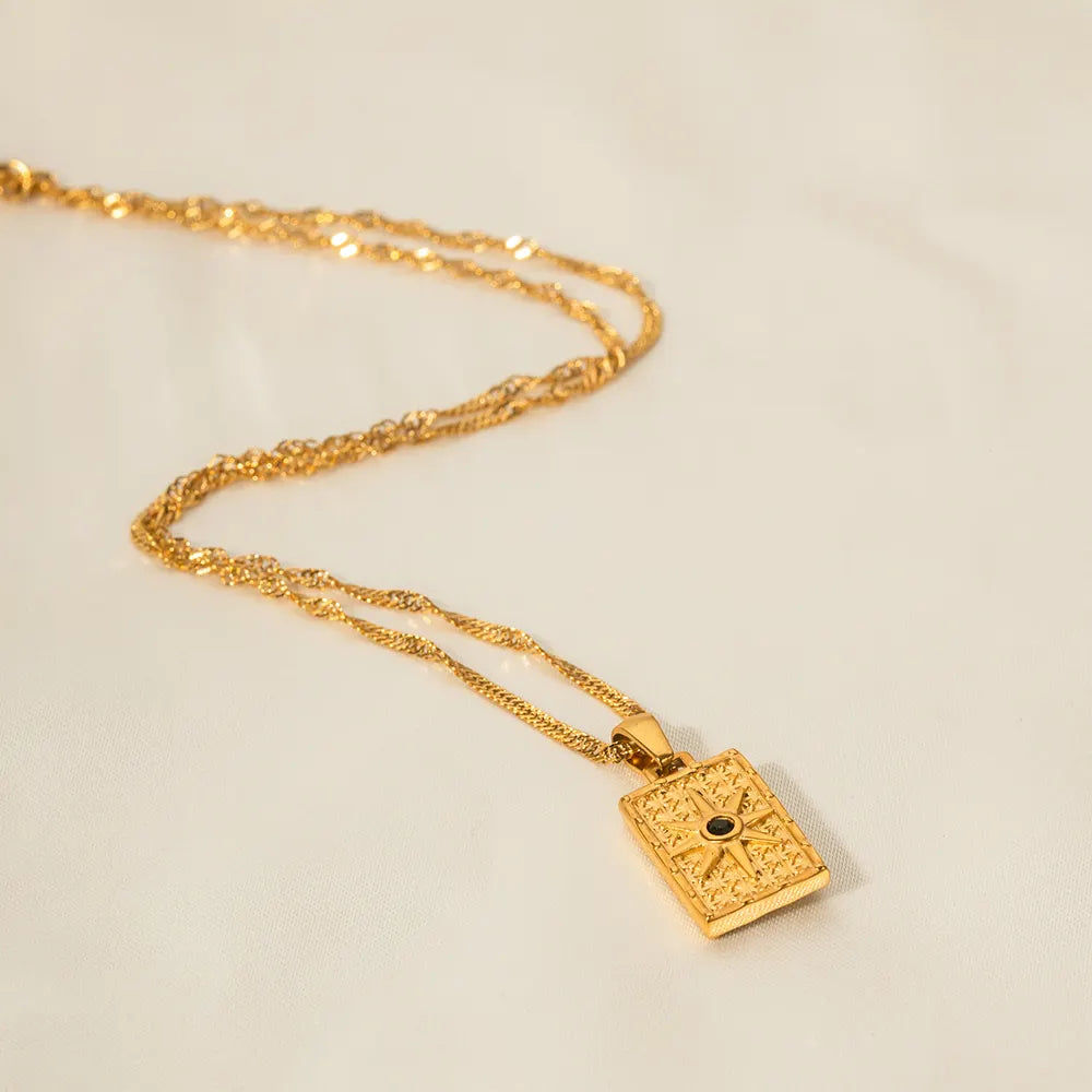 Urban Rani Solar Edge Pendant Necklace