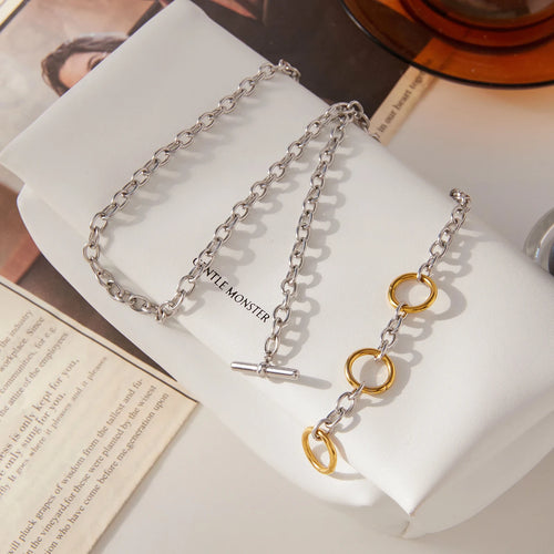 Two-Tone Necklace TTNL18 by Navera Jewels