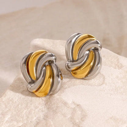 Two Tone Spiral Studs