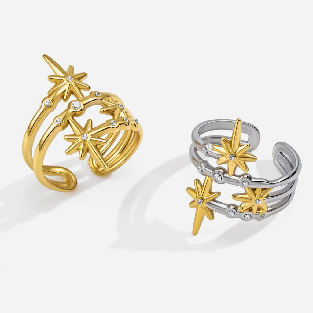 Two-Tone Ring TTRN52 by Navera Jewels