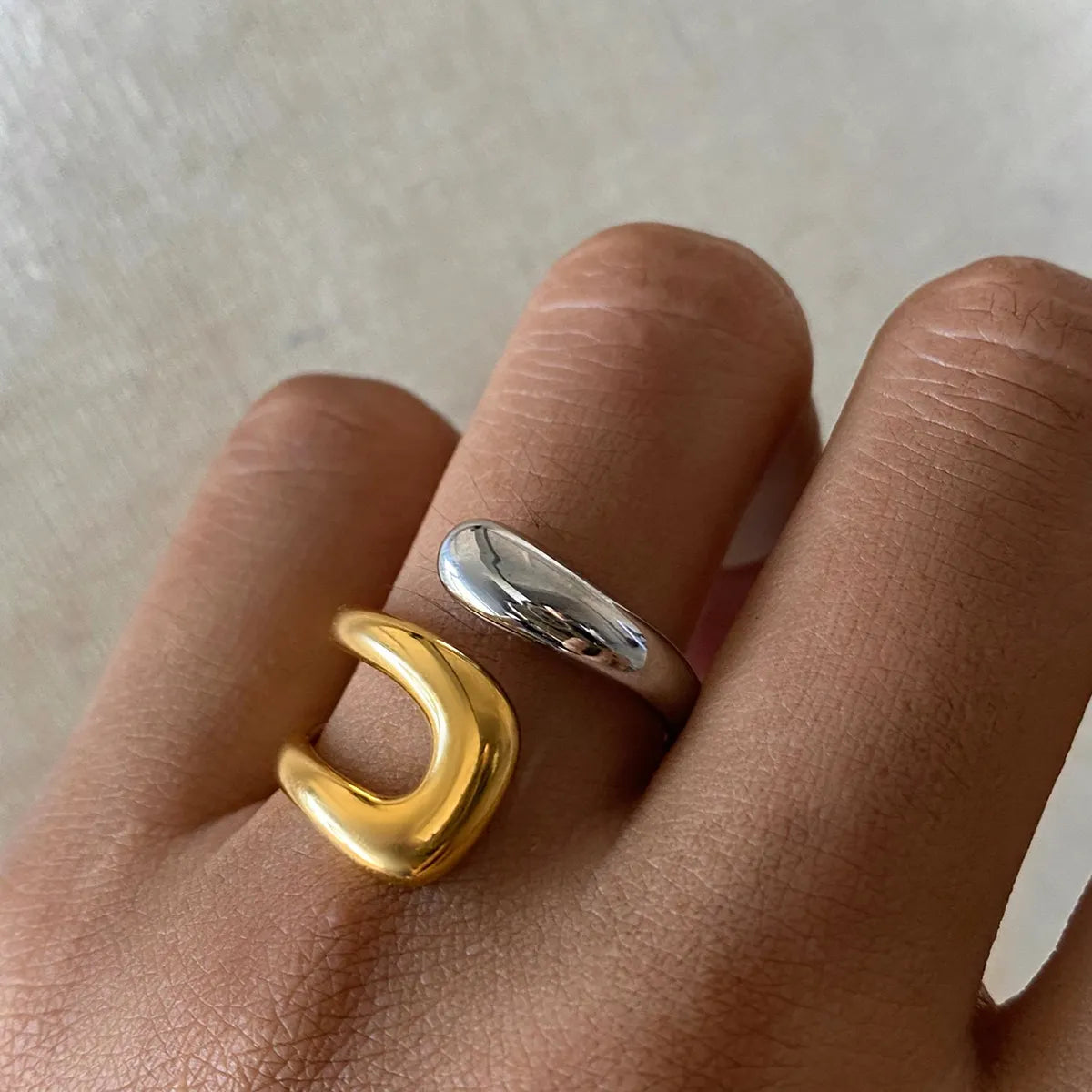 Two Tone Wrap Ring