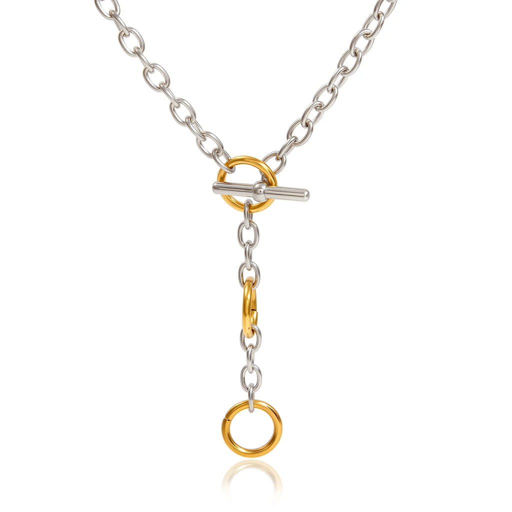 Two-Tone Necklace TTNL18 by Navera Jewels