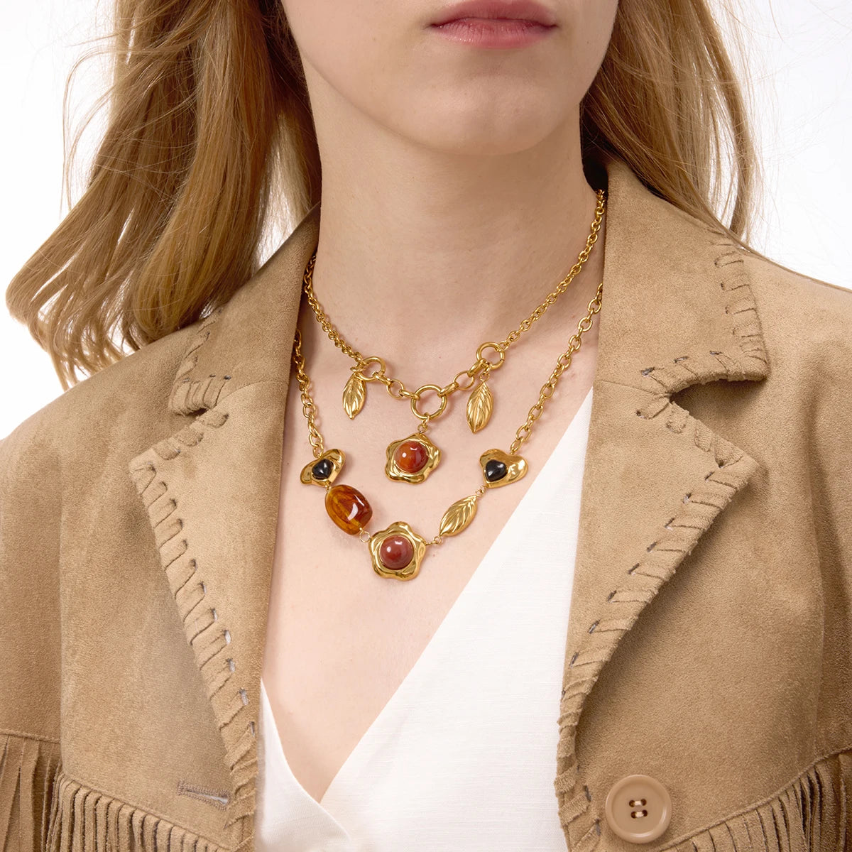 Cider Necklace and Earring Set by Navera Jewels
