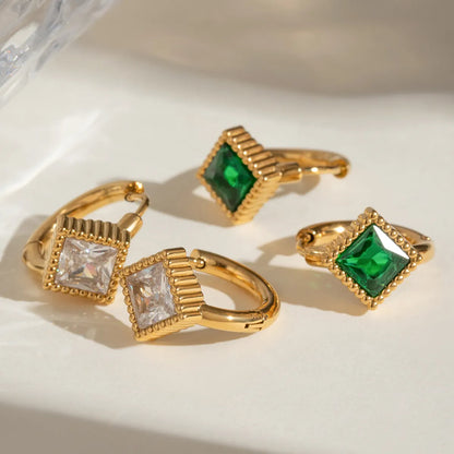 Urban Rani Mini Emerald Hoops