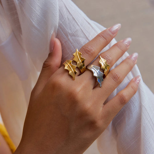 Two-Tone Ring TTRN57 by Navera Jewels