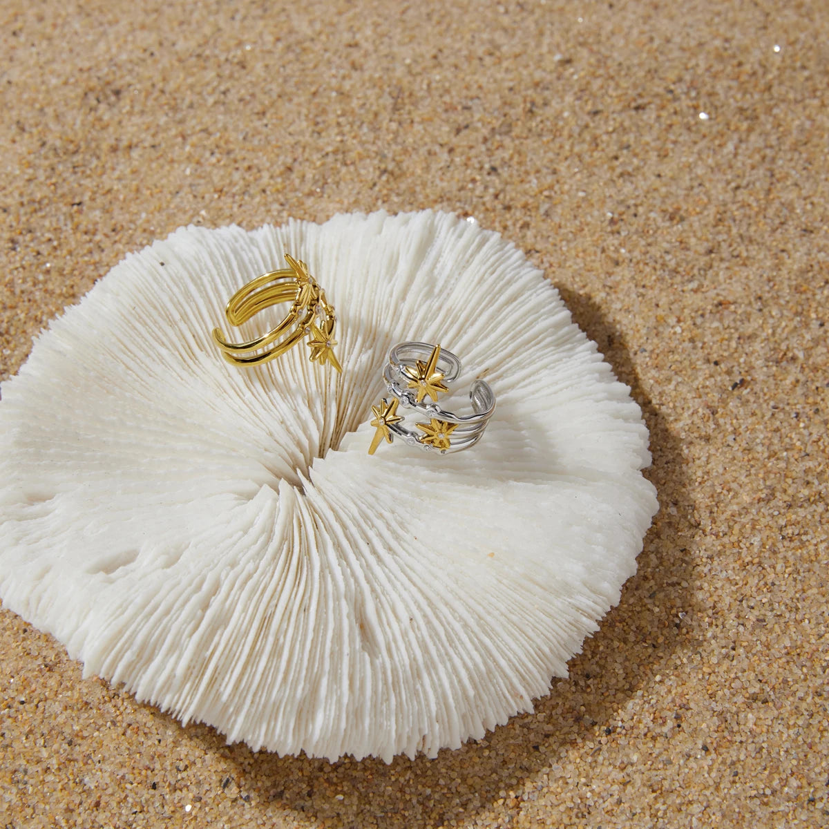 Two-Tone Ring TTRN52 by Navera Jewels