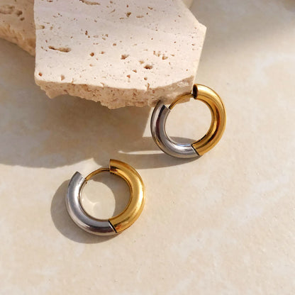 Two Tone Dual Grace Hoops