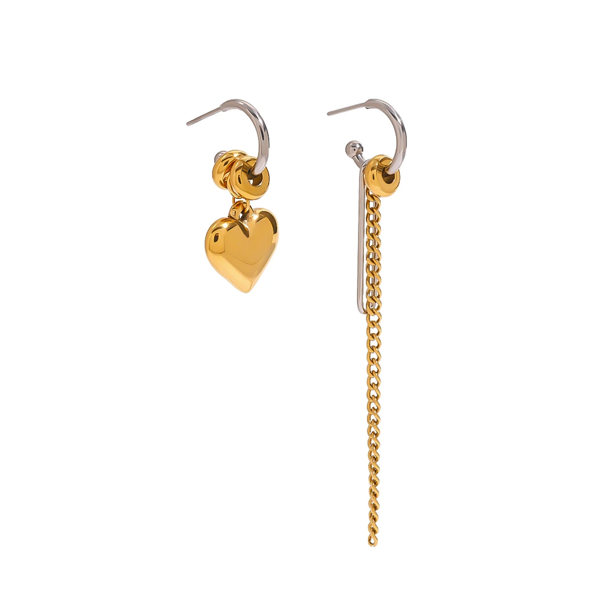 Two-Tone Earrings TTER83 by Navera Jewels