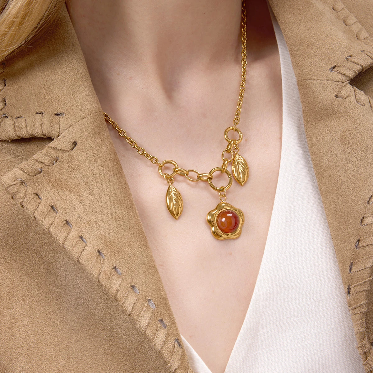 Cider Necklace and Earring Set by Navera Jewels