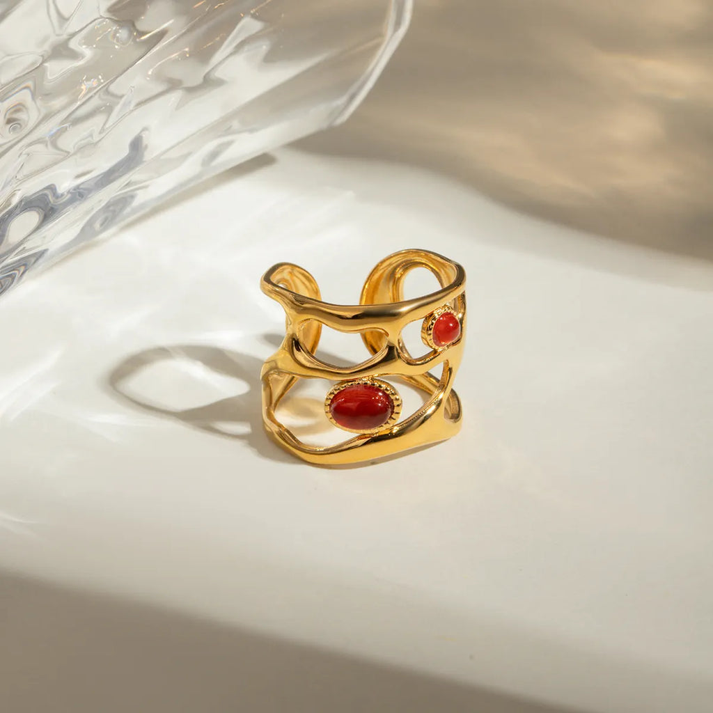 Ruby Waves Ring