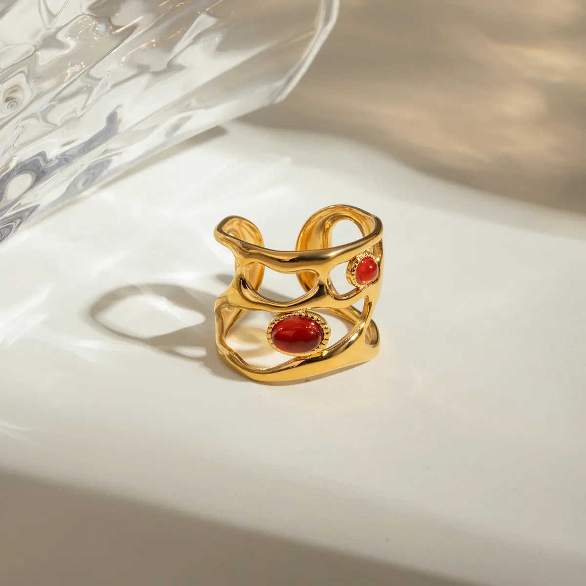 Ruby Waves Ring