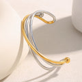 Blake Two-Tone Cuff Bracelet