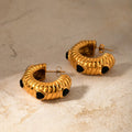Onyx Hoops