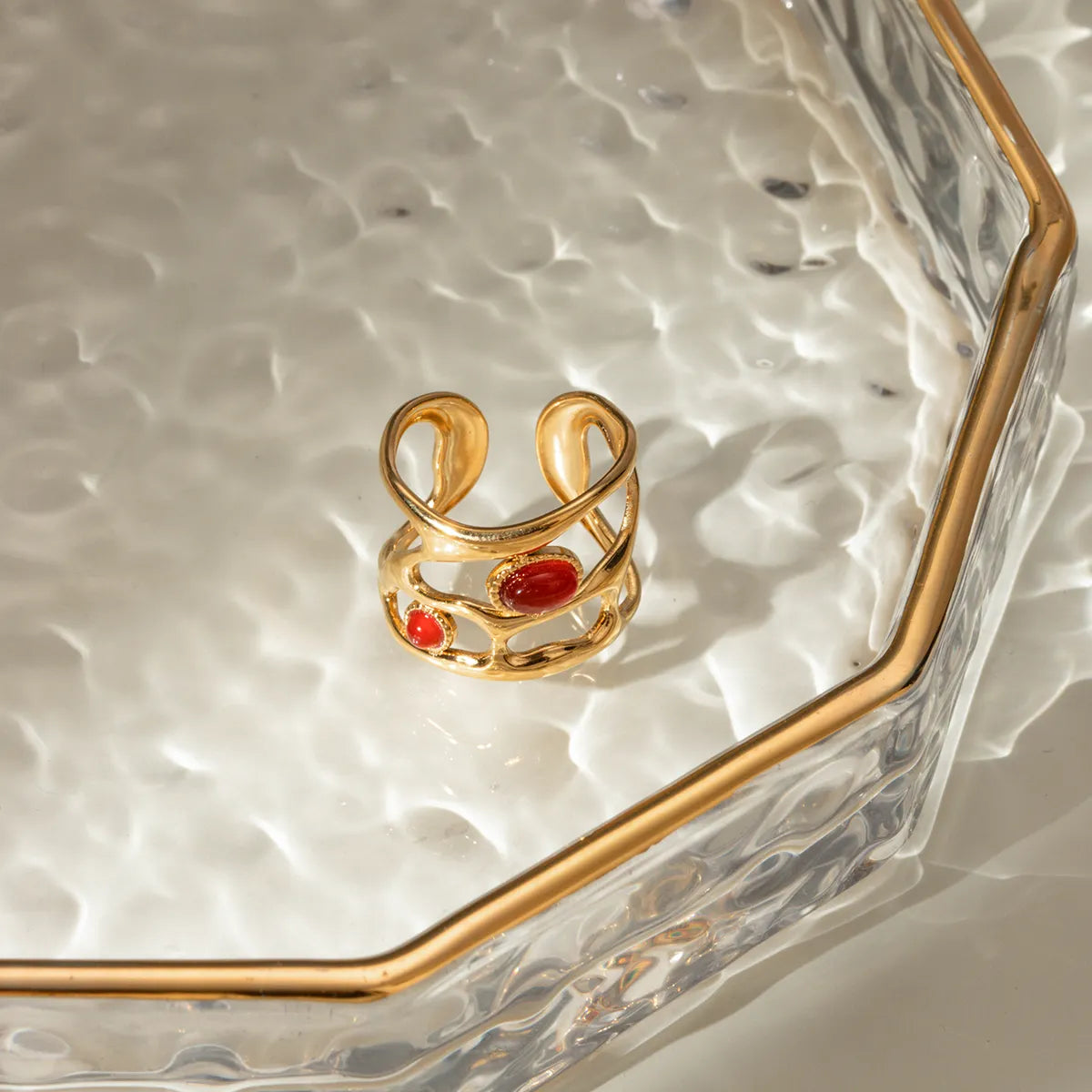 Ruby Waves Ring