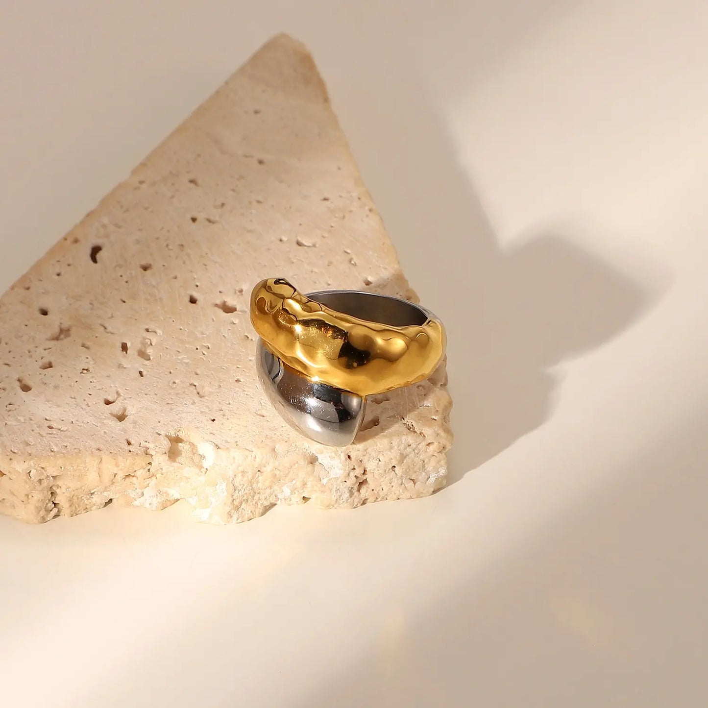 Two Tone Contour Ring