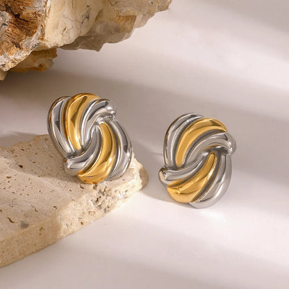 Two Tone Spiral Studs